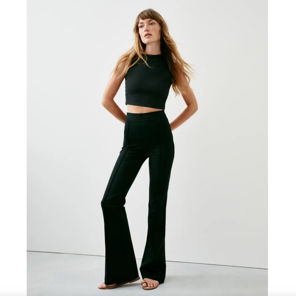 SPANX pbp Hi Rise Flare Pants in Classic Black - NWT! - L - Picture 1 of 13